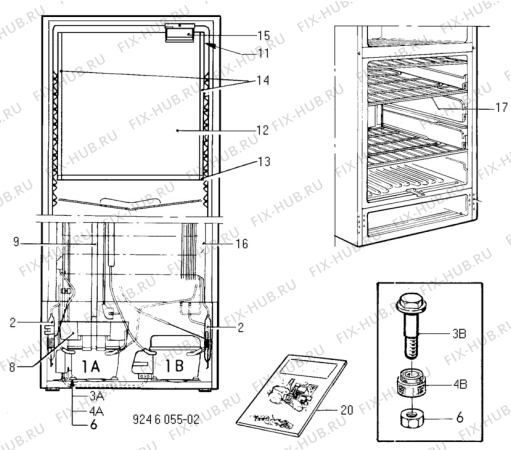 Взрыв-схема холодильника Electrolux TR1058SLG - Схема узла C10 Cold, users manual